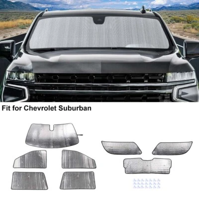 8x Parasol Parasol Bloque Térmico Cubierta UV Accesorios Para Chevy Suburban Tahoe 2021+ Foto 1 de 4