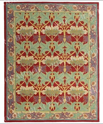Cecil Red Handmade Tufted  Traditional Woolen Rug & Carpet (No Additional Fees) - Image 1 of 4