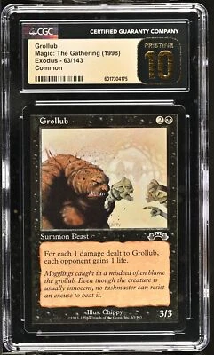 GROLLUB Exodus CGC 10 Pristine Vintage MTG [Nostalgium] - Image 1 of 2