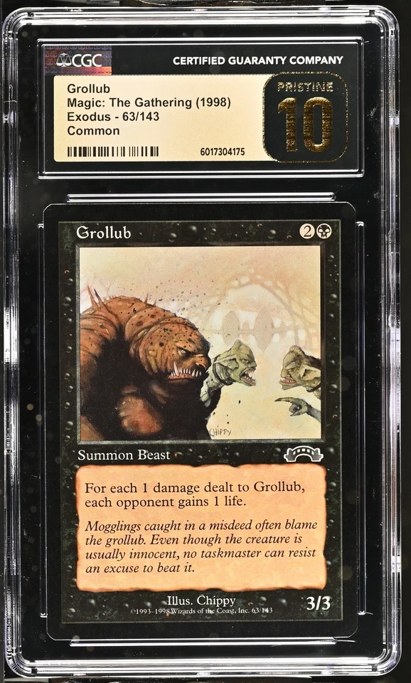 GROLLUB Exodus CGC 10 Pristine Vintage MTG [Nostalgium] - Image 1 of 2