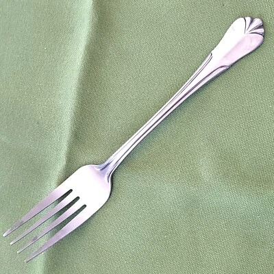 Farberware Stainless Dinner Fork Bevel Bay Pattern 7 3/8" Fan Tip #289959 - Image 1 of 3