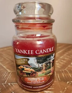 Yankee Candle Thank You Autumn Leaves 22 oz Collector's Edition Jar - Picture 1 of 7