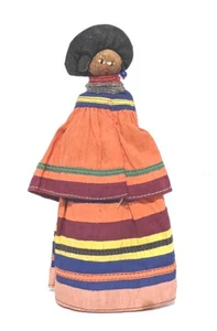 Vintage Seminolen Indianer Puppe Palmetto Faser traditioneller Stoff Indianer - Bild 1 von 7