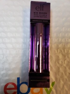 E.L.F. BIG MOOD MEGA VOLUME & LIFTING MASCARA HOURGLASS BRUSH BLACK•0.30 Fl OZ. - Picture 1 of 2