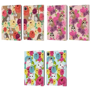 HEAD CASE DESIGNS FLORAL & ANIMAL PATTERN LEATHER BOOK CASE FOR APPLE iPAD - Picture 1 of 9