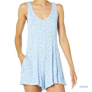 NWT Body Glove Swimsuit Coverup Irina Romper MED Baby Blue Shorts New Swimwear - Picture 1 of 8