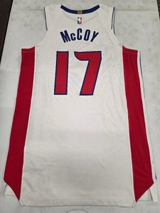 Pistons JAVANTE McCOY #17 Player Issued PI 2024/25 Basketball JERSEY WHITE 48 - Picture 1 of 2