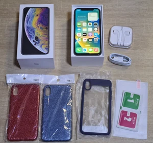 Unlocked Black iPhone X 256GB Storage 100% Battery Life Great Condition + Exras - Picture 1 of 21