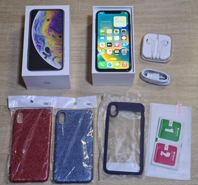 Unlocked Black iPhone X 256GB Storage 100% Battery Life Great Condition + Exras - Image 1 of 4