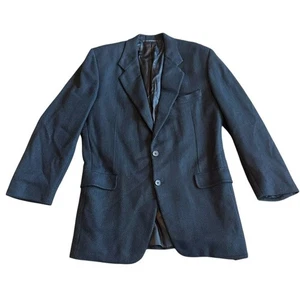 Hickey Freeman 100% Cashmere Navy Blue Blazer Jacket Sport Coat Size 42R Men's - Picture 1 of 16