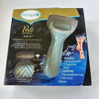 Amope Pedi Perfect Pro Waterproof Rechargeable Cordless Foot File New Sealed Box - Image 1 of 3