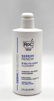 LIMPIADOR GEL A ESPUMA ROC BARRIER RENOV 12 FL. OZ.  NUEVO Foto 1 de 3