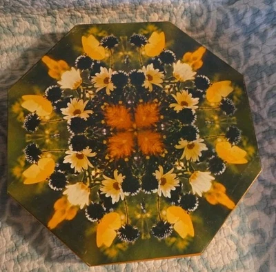 Vintage 1970s Springbok Okta Puzzle "Floral Kaleidoscope” 500 Piece  RARE - Image 1 of 2