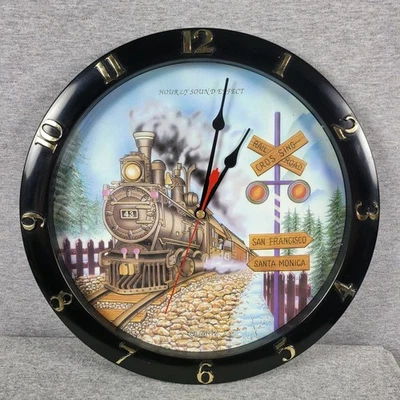 Reloj Tren Locomotora Con Silbato Tren Horario Efectos de Sonido Probado Funcionando 11 Foto 1 de 4