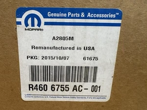 MOPAR Remanufactured Alternator R460 6755 AC - Picture 1 of 5