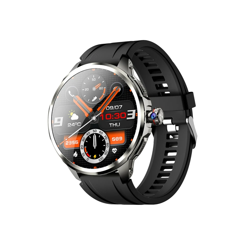 4G Smart Watch Android 1,75" AMOLED Display Kamera GPS NFC Herzfrequenz Tracker - Bild 1 von 4