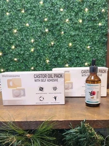 Wellnessamz Castor Oil Pack With self Adhesive, 30 pcs - Picture 1 of 4