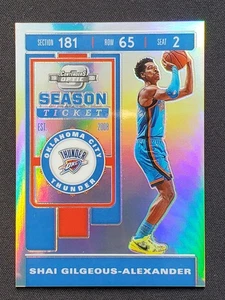 Boleto de temporada Panini Contenders Optic Silver Prizm Shai Gilgeous-Alexander #54 - Imagen 1 de 3