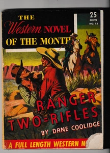 Vintage 1937 The Western Novel of the Month Pulp Magazine Dane Coolidge - Bild 1 von 3