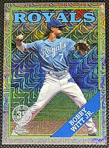 Paquete Topps 2023 1988 cromo plata #T88C-44 Bobby Witt Jr. - KC Royals - Imagen 1 de 2