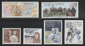 Svezia 1987 Sc # 1672-79 MNH OG - Foto 1 di 1