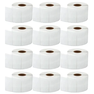 12 Rolls Direct Thermal 2.25"X1.25" Barcode 12000 Labels For Zebra 2844 Eltron - Picture 1 of 17