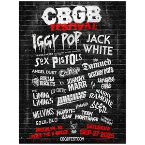 CBGB Festival Poster Brooklyn NY Sep 27 2025 - Picture 1 of 4