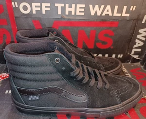 Vans Men's 10 Skate Sk8-Hi Popcush Black/Black VN0A5FCCBKA Triple Black - Picture 1 of 13