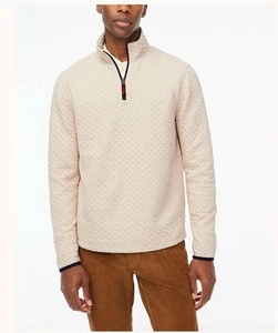 J.Crew Men's diamond-quilted half-zip Size Medium (rd Description) - Picture 1 of 9