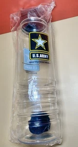 US Army Clear Sports Water Bottle Clear Biking Cycling Work Rare Style - Picture 1 of 5