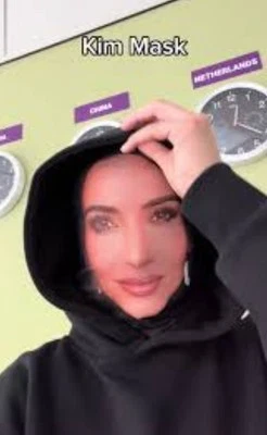 Funny Full Face Mesh Mask Celebrity Famous Face Shiesty Balaclava Kim Kardashian - Image 1 of 4