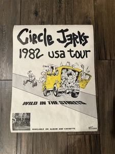 Vintage Circle Jerks 1982 Tour Poster Record Release Punk - Bild 1 von 3