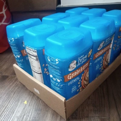 9 Gerber OATMEAL BABY CEREAL 8oz *Pack Of 9* Expires DEC 30, 2025 FAST SHIPPING - Image 1 of 4