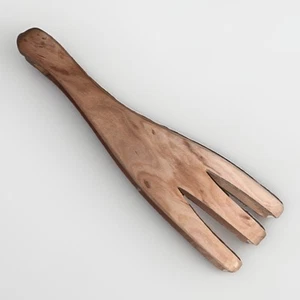 Wooden Fork Tongs for Salad - Wooden Bread / Salad Tongs - Serving Utensils - Picture 1 of 8