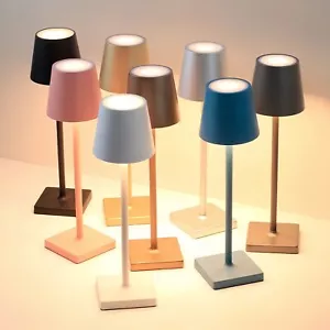Lampada da Tavolo LED Ricaricabile Touch Moderno con Dimmer 3 Tonalità Luce 3 W - Foto 1 di 29