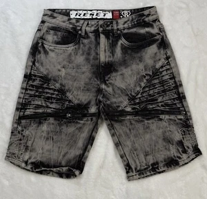 Reset platingrau-schwarze Shorts mit gebundenen Augen Größe 32 - Bild 1 von 6