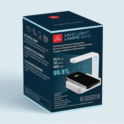 Globe UV-C Disinfecting Wireless Charger Hub 60055 - Image 1 of 3