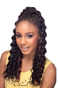 CHERISH SYNTHETIC BULK CROCHET HAIR EXTENSION BRAIDS - SOFT DEEP 20 INCH - Picture 1 of 28