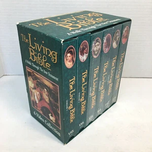 The Living Bible: A Walk Through The New Testament Boxed Set 6 VHS (4 sealed) - Picture 1 of 5