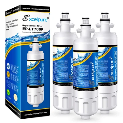 Fit For LG LT700P ADQ36006101 Kenmore Elite 46-9690 EXCELPURE Filter 3 Pack - Image 1 of 4