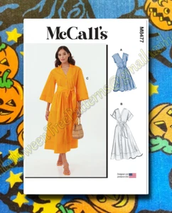 MCCALLS 8477 DRESS Sewing Pattern SIZES 8-16 New UNCUT m8477 - Picture 1 of 8