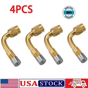 4PCS Tire Valve Stem Extension 90 Degree for Cars Bicycles Universal U.S. Stock - Picture 1 of 7