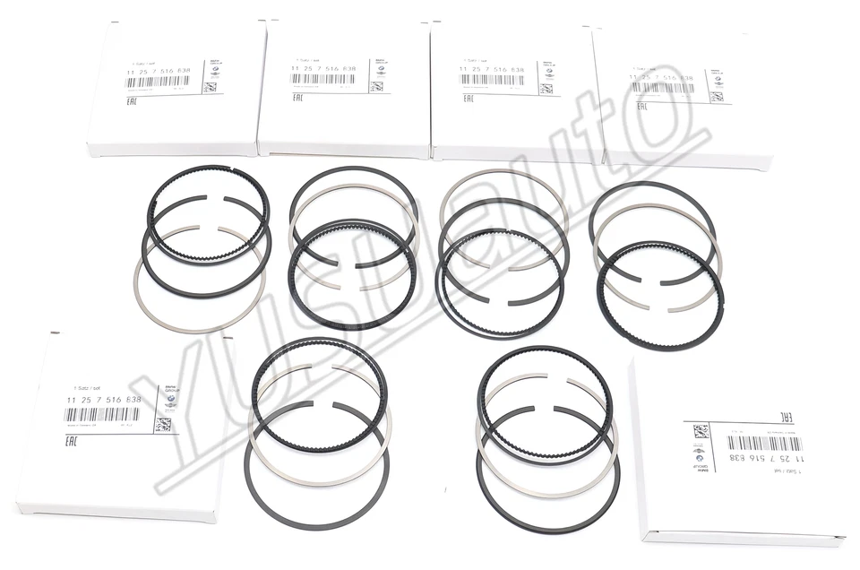 Juego de 6 anillos de pistón OEM BMW 320Ci 520i Z3 Z4 E36 E85 E46 E60 M54B22 2,2 L Foto 1 de 4