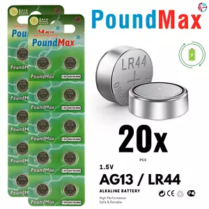 20x LR44 AG13 Alkaline Knopfzellen Batterien 1.5V langlebig für Uhren & Geräte - Bild 1 von 6