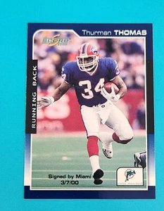 2000 Score Thurman Thomas Football Card - Store Bargain Bin 50% Off 6+ 4B - Picture 1 of 2