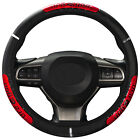 Car Steering Wheel Cover PU Leather Universal Anti-slip Auto 38cm 15