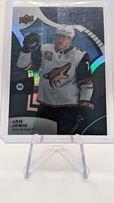 2021-22 ALLURE BLACK RAINBOW #140 JAN JENIK ROOKIE RC COYOTES - Image 1 of 3
