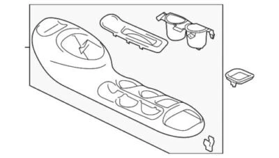 Panel superior consola original Nissan Juke Nismo RS 2011-2017 negro 96931-1KK0A Foto 1 de 2