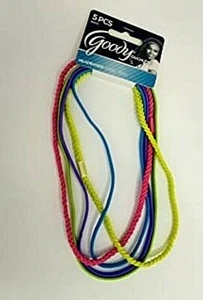 Goody Ouchless Headbands 5 Pieces Yellow Green Purple Pink Blue New - Picture 1 of 1