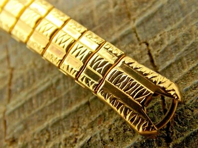 Hirsch NOS Vintage Stainless Expansion Ladies C-Ring Watch Band Unused Bracelet - Image 1 of 4